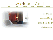Tablet Screenshot of hoteltzand.be